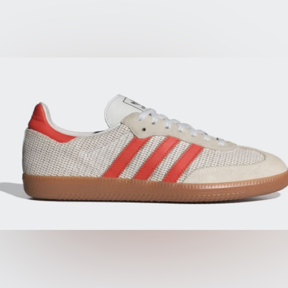 NIB Adidas Crystal White Samba Gum Sneaker Men’s 6M Women’s 38.5 New